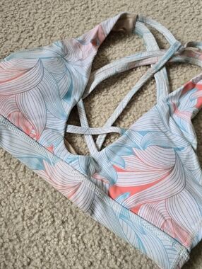 Buff Bunny Strappy Athletic Sports Bra Top Womens Size Small